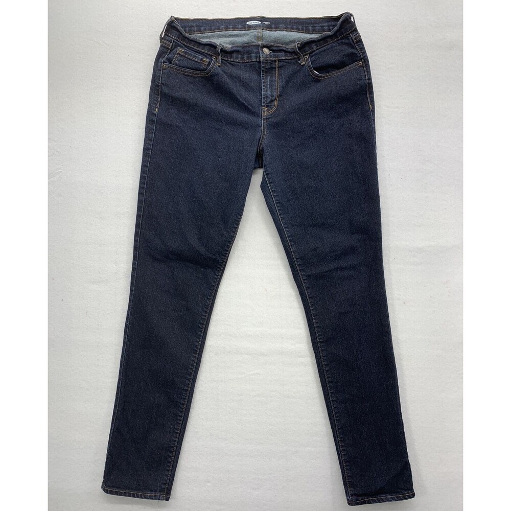 Old Navy Original Skinny Womens Denim Jeans Size 14 Long Dark Wash